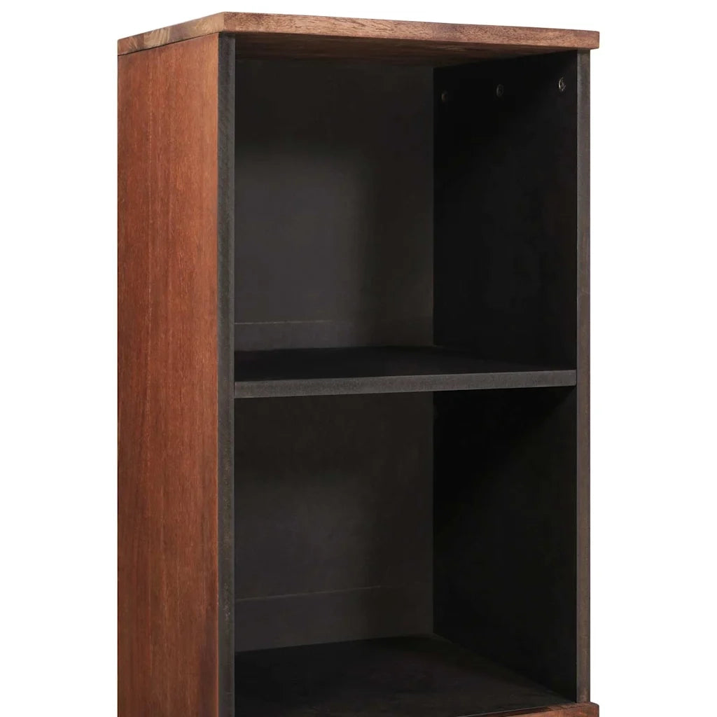 Credenza con Cassetto-Buffet-Armadio da cucina con porta Marrone 38 x 33.5 x 160 cm