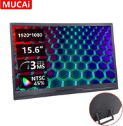 Monitor Portatile - 15,6 Pollici - 1920x1080 - Full HD - Con Protezione - Nero