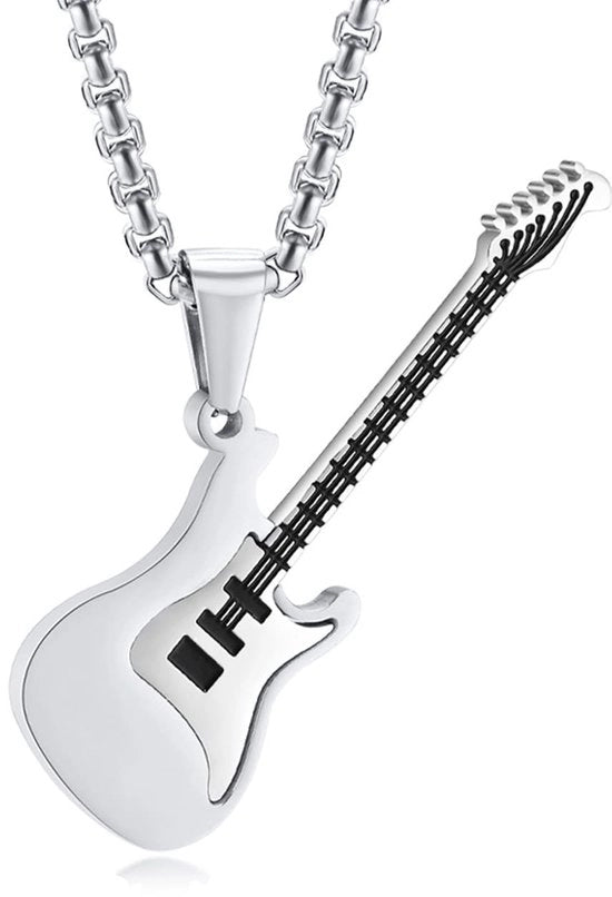Porta chitarra in acciaio inossidabile - contenitore per accessori per adulti - ipoallergenico - regalo per musicisti - design elegante
