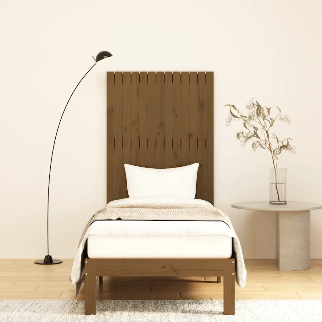 Testiera | Testata da Parete Ambra 82,5x3x110cm in Legno Massello di Pino