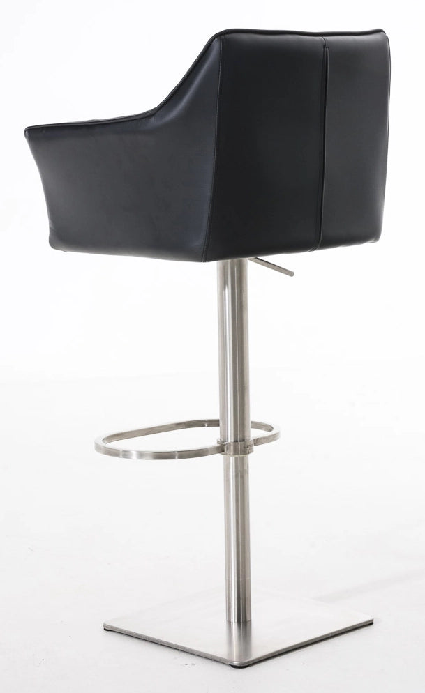 Set 2 sgabelli bar Damaso ecopelle acciaio inox 2