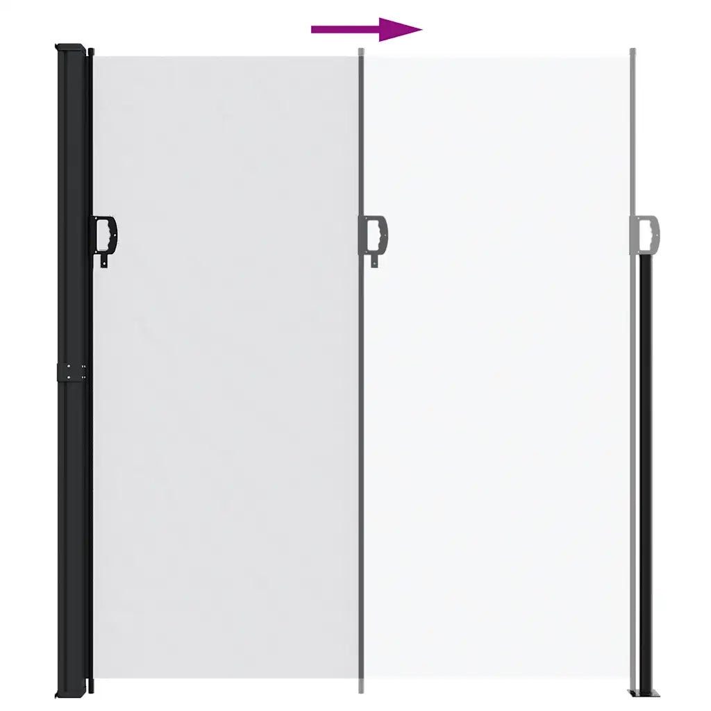 Tenda da Sole Laterale Retrattile Bianco 220x600 cm 4004571