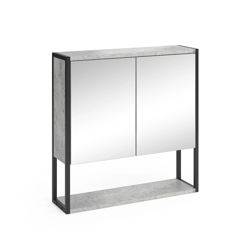 Vicco Specchio contenitore bagno Calcestruzzo 60 x 60.6 cm