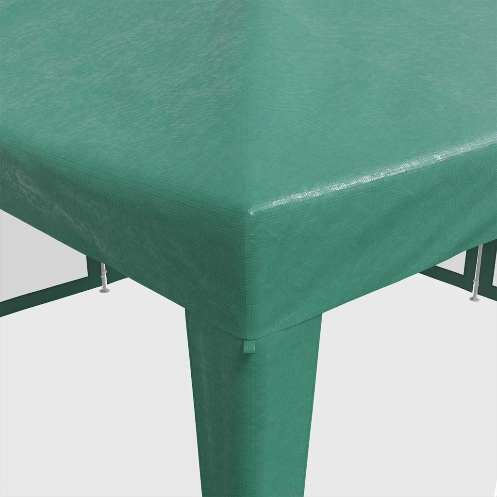 Tenda per Feste con 8 Pareti Laterali in Rete-Tenda Gazebo Verde 4x4 m HDPE