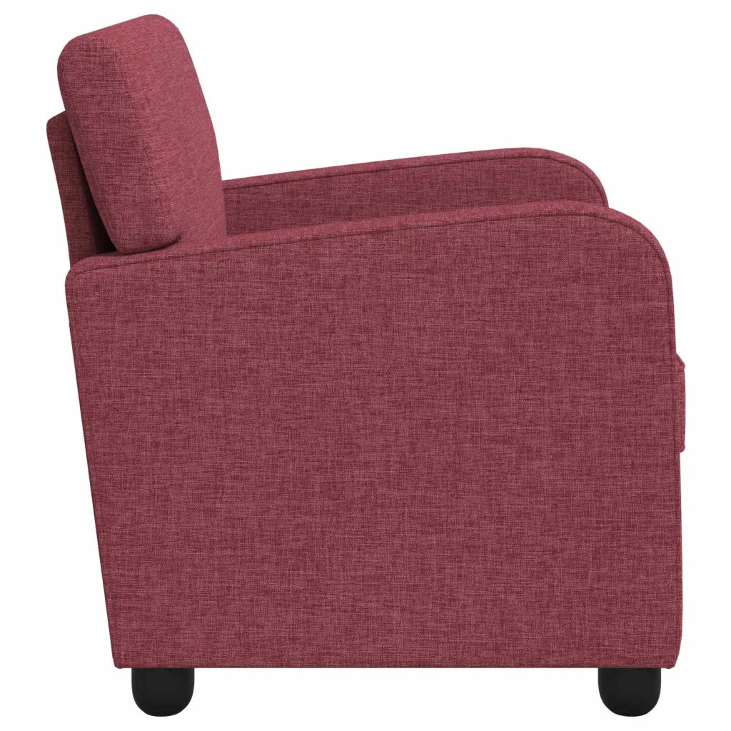 Poltrona Rosso Vino Tessuto 42043396