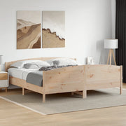 Giroletto senza Materasso 180x200 cm in Legno Massello di Pino 3216164