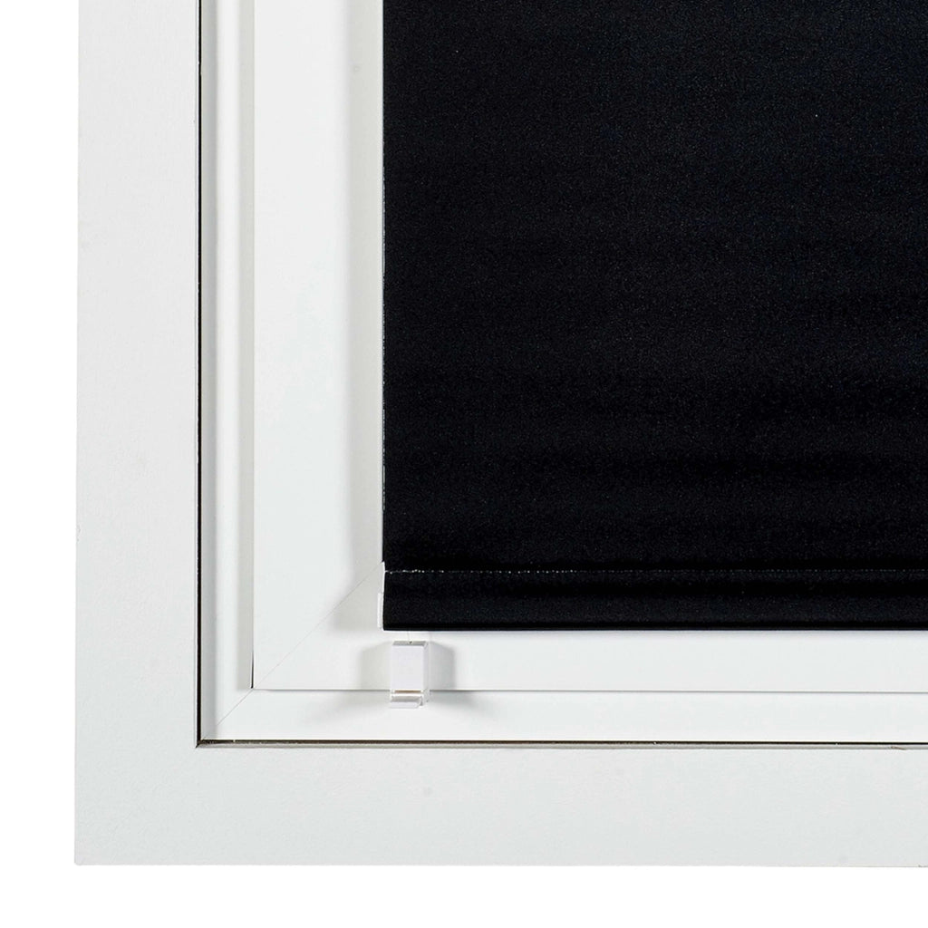Tenda a Rullo Oscurante installazione senza foratura EasyFix Nero 90x180 cm