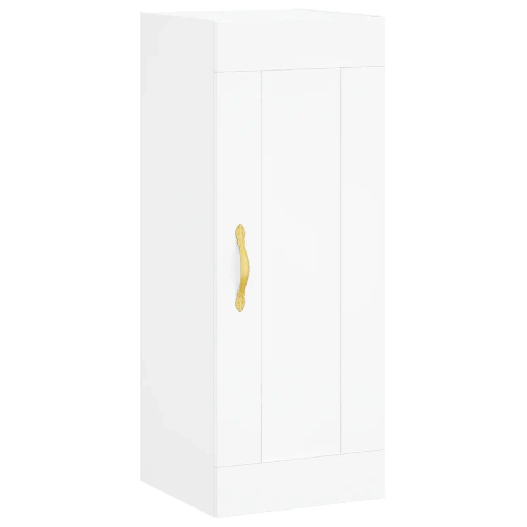 Armadietto a Muro | Mobile a Parete Bianco 34,5x34x90 cm in Legno Multistrato