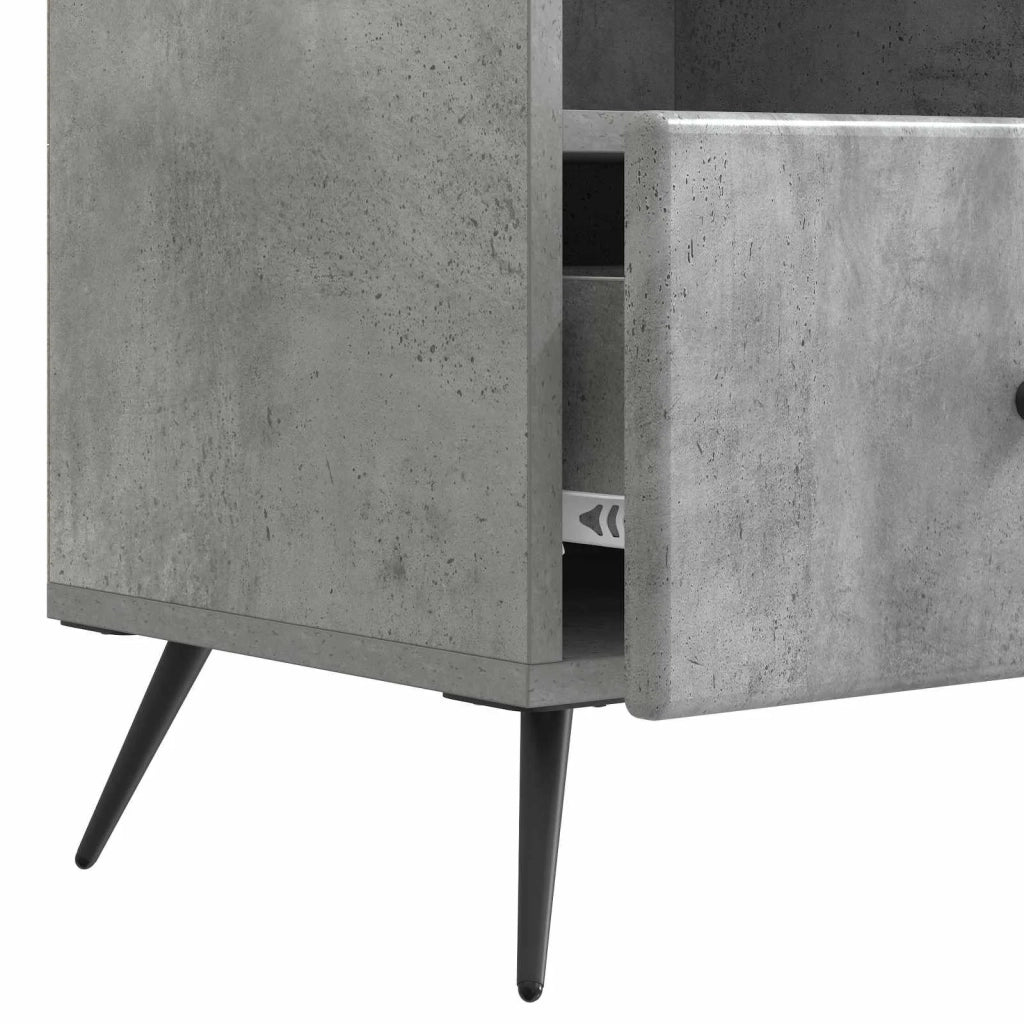 Mobile TV con cassetto Grigio Cemento 102 x 34,5 x 50 cm 895598