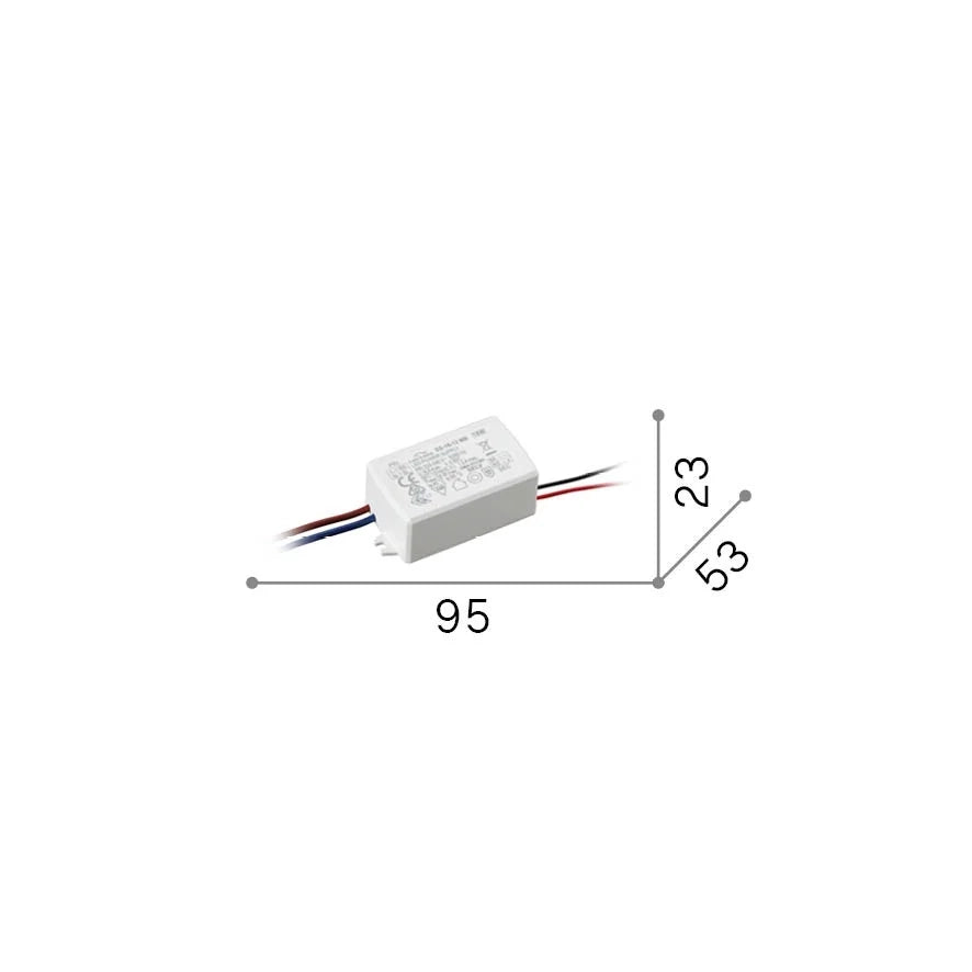 Alimentatore On-Off Mapa 18W 12Vdc Bianco IP20 Metallo Ideal Lux