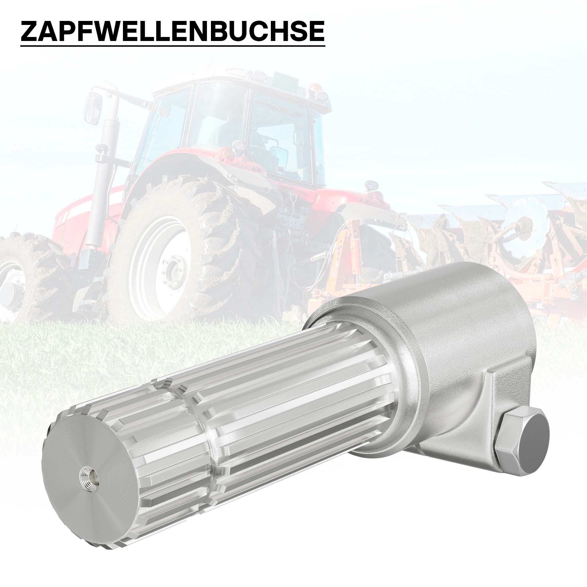 Boccola albero cardanico 160mm Attacco scanalato 8-32x38x6 per albero uscita 1 3/8" 21D Trattore