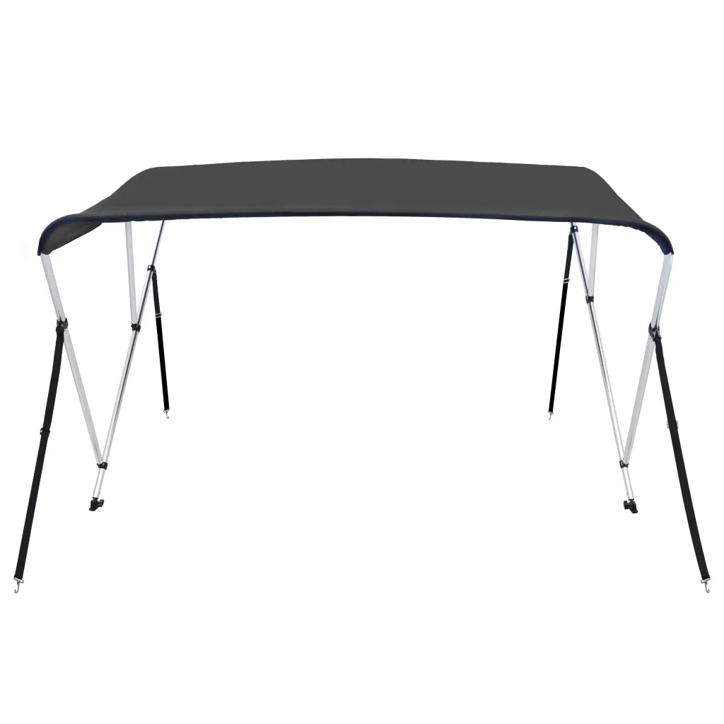Bimini di Prua con Tendalino a 3 Archi Antracite 183x160x137 cm 93134