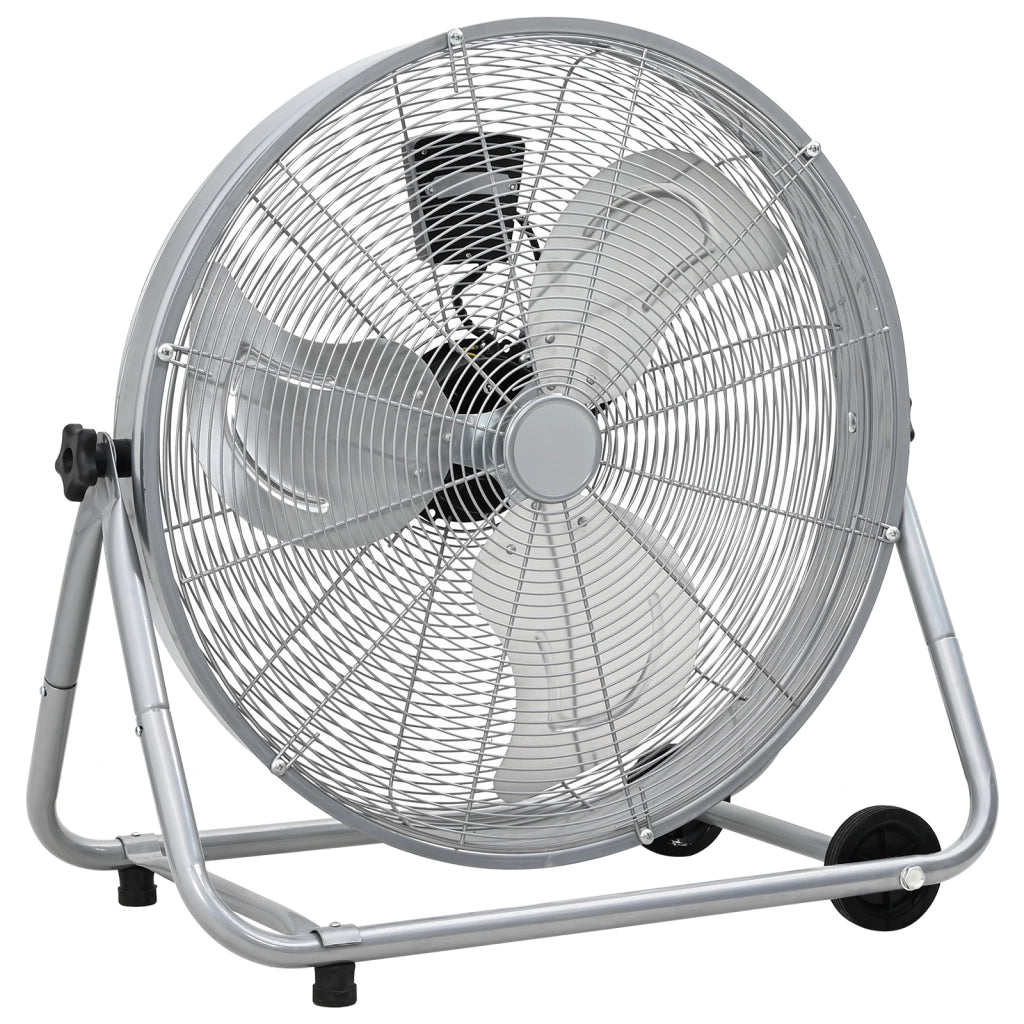 Ventilatore a tamburo  con ruote 3 velocitÃ  Argento ?64 cm