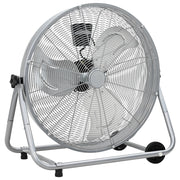 Ventilatore a tamburo  con ruote 3 velocitÃ  Argento ?64 cm