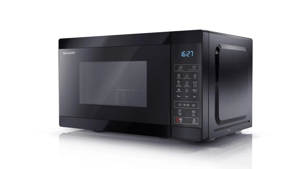 Sharp YC-MG02E-B forno a microonde Superficie piana Microonde con grill 20 L 800 W Nero