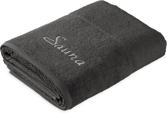 Asciugamano per sauna 100% cotone - 80x200 cm - Pluizioso - Velocemente assorbente - Duraturo - Effetto massaggiante - Asciugamano per bagno