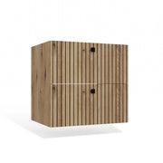 Mobile sottolavabo TIGO 60 2s rovere EVOKE 2 cassetti scanalato frontale sospeso