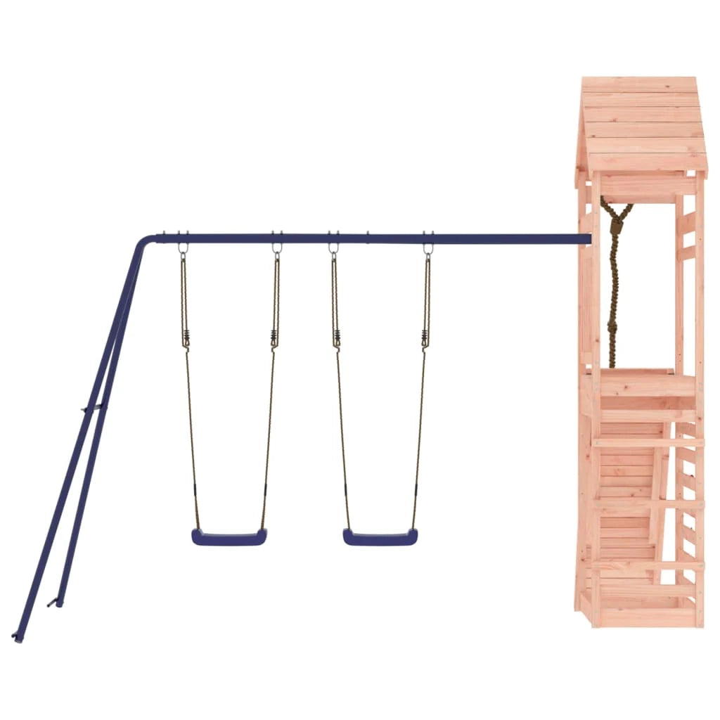Altalena parco giochi da esterno scivolo altalena robusta giochi da giardino 316 x 257 x 264 cm legno massello di abete Douglas 02_0004778
