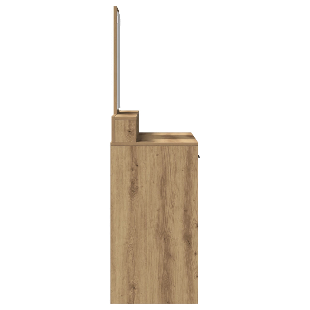 Tavolo da trucco  con cassetti in Rovere Artigianale 100x41x140 cm