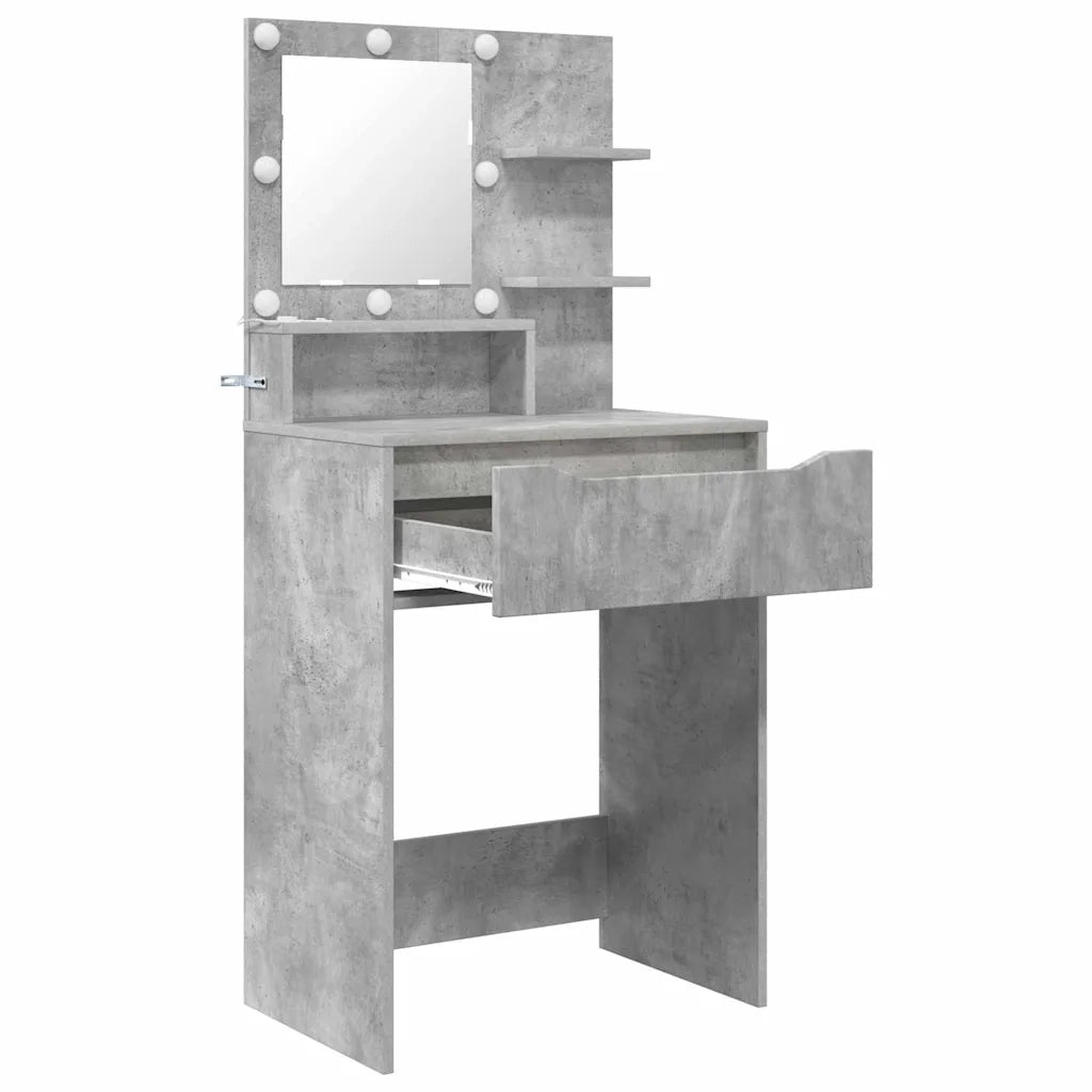 Tavoli da Trucco per Camera da Letto Grigio cemento 888990