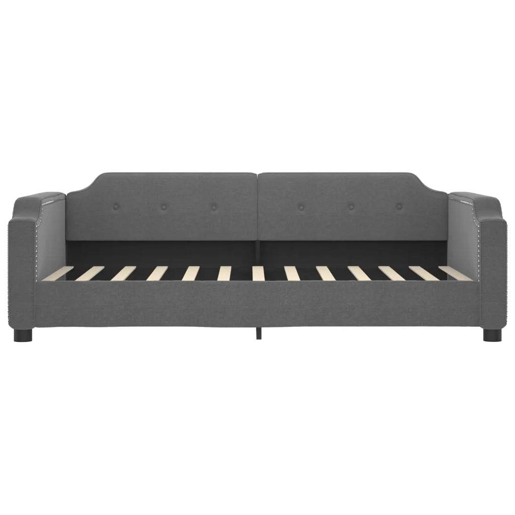 Divano letto | Sof¨¤ letto | Letto singolo Estraibile Cassetti Grigio Scuro 100x200cm Tessuto
