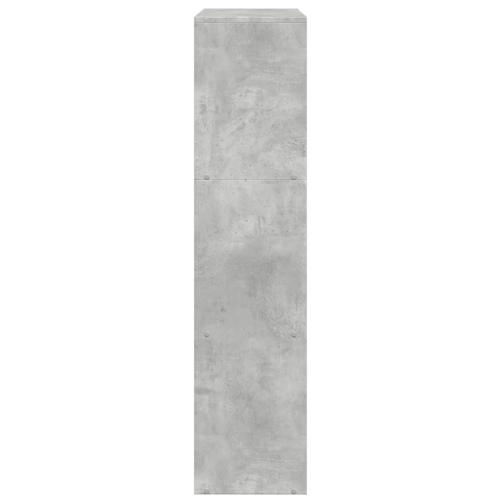 Libreria Divisorio 3Piani Grigio Cemento 123x29x123 Truciolato 857988