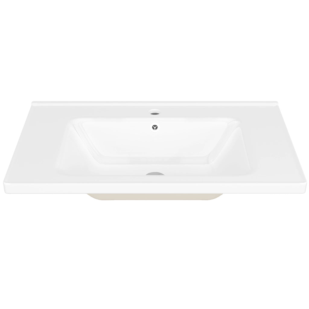 Mobile sottolavabo con lavabo in ceramica, 3 cassetti, montaggio a parete, MDF verde per bagno 78,5 × 46 × 46,8 cm