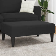 Poggiapiedi Nero 77x55x31 cm in Velluto