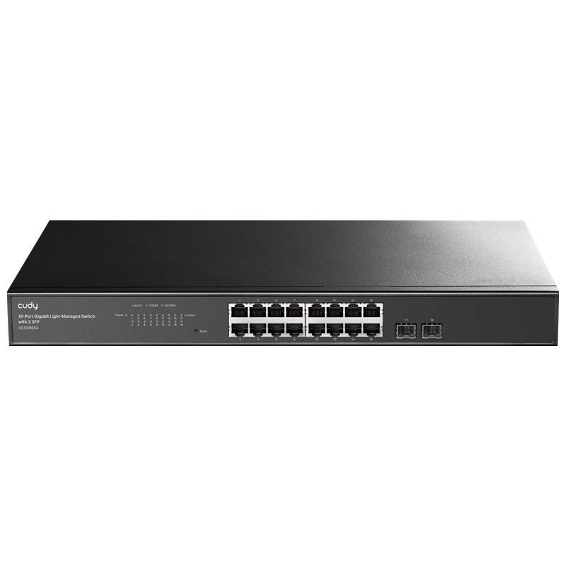 Cudy gs1016es2 - switch 16-port gigabit - 2 gigabit sfp ports - cudy cloud app - CUDGS1016ES2