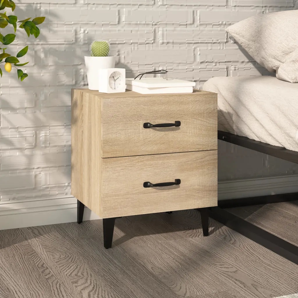 Comodino | Armadio da Notte | Mobiletto da notte Rovere Sonoma 40x35x47,5 cm