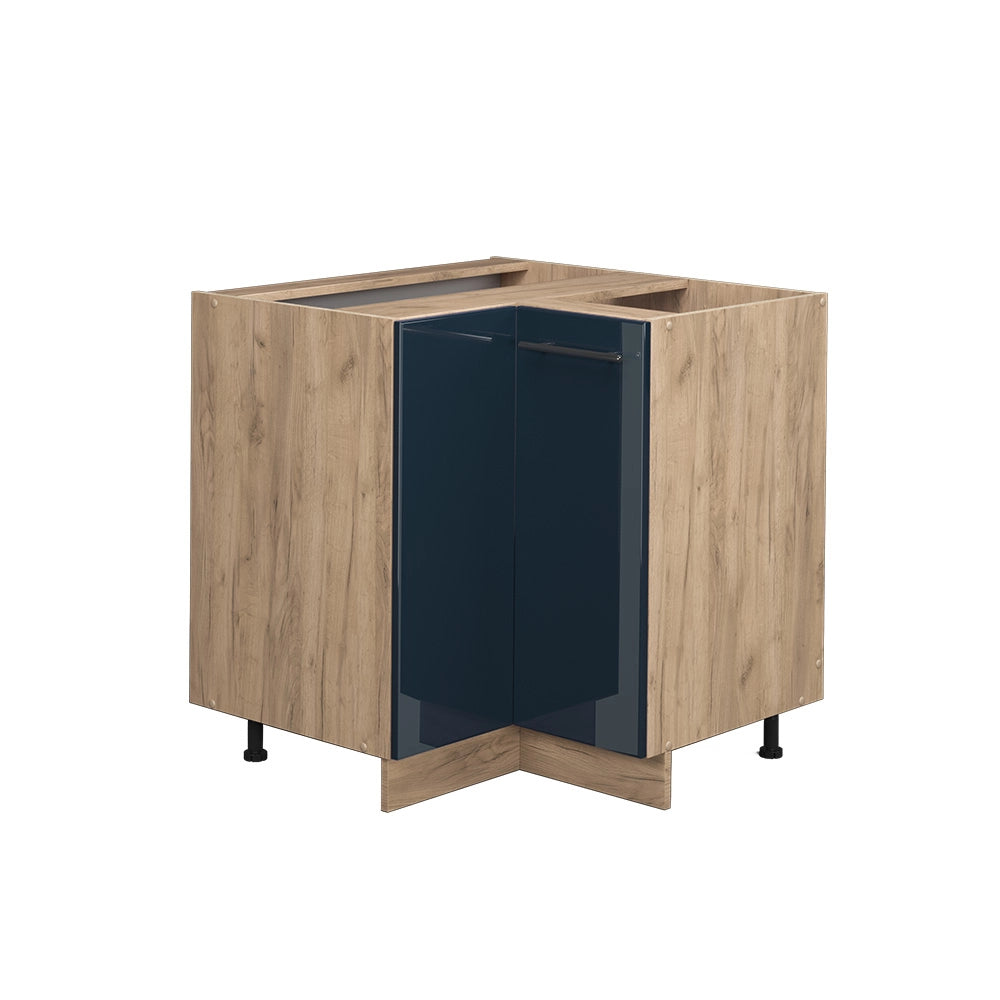 Vicco Mobili da cucina  Blu scuro lucido 80.5 cm senza piano di lavoro