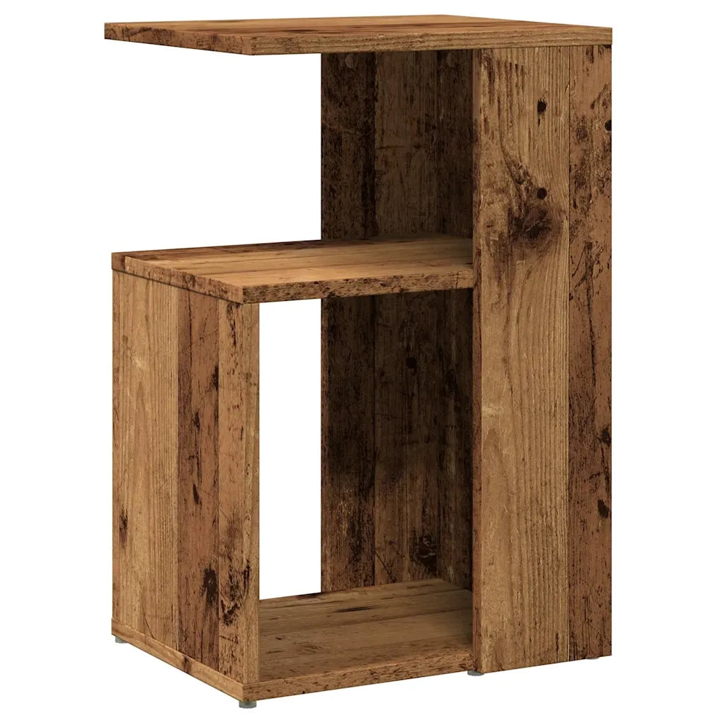 Tavolino da Salotto Legno Antico 36x30x56 cm Legno Multistrato 856558