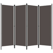 Divisorio Ambienti | Divider per stanze | Paravento a 4 Pannelli Antracite 200x180 cm