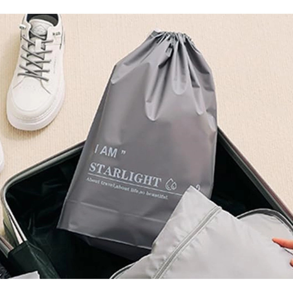 Trade Shop - Set 3 Organizer Viaggio Casa Borsa Impermeabile Organizzatore Valigia Grigio 30x40cm 87709 -