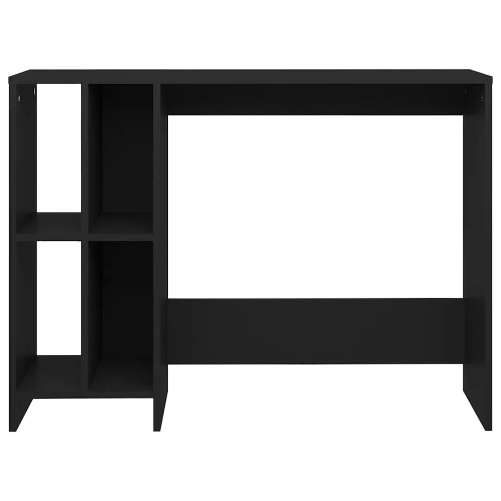 Tavolo da ufficio postazione di lavoro mobile per computer scrivania per computer studio per laptop legno ingegnerizzato nero 02_0023761