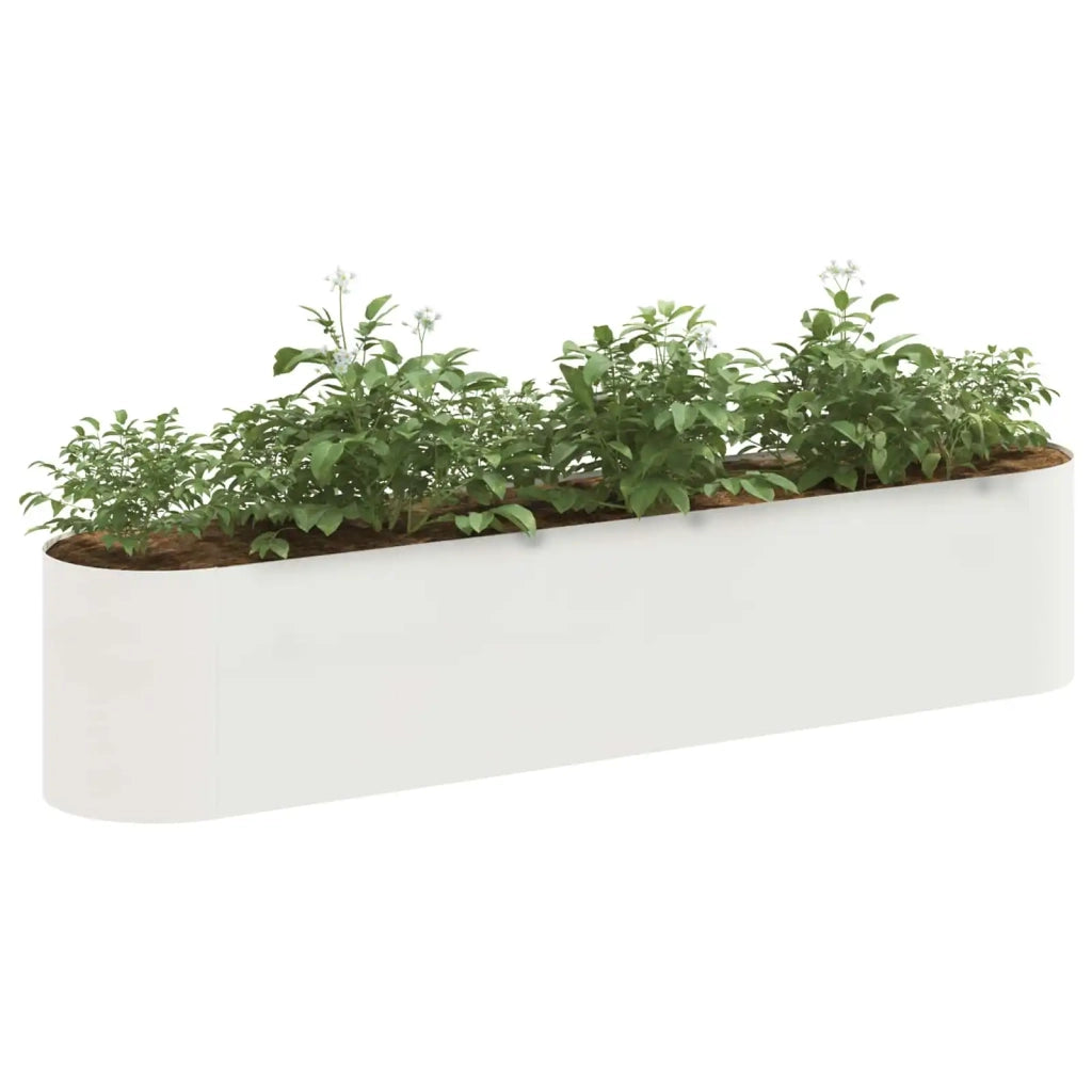 Letto rialzato da giardino Bianco 200 x 40 x 40 cm 8011692