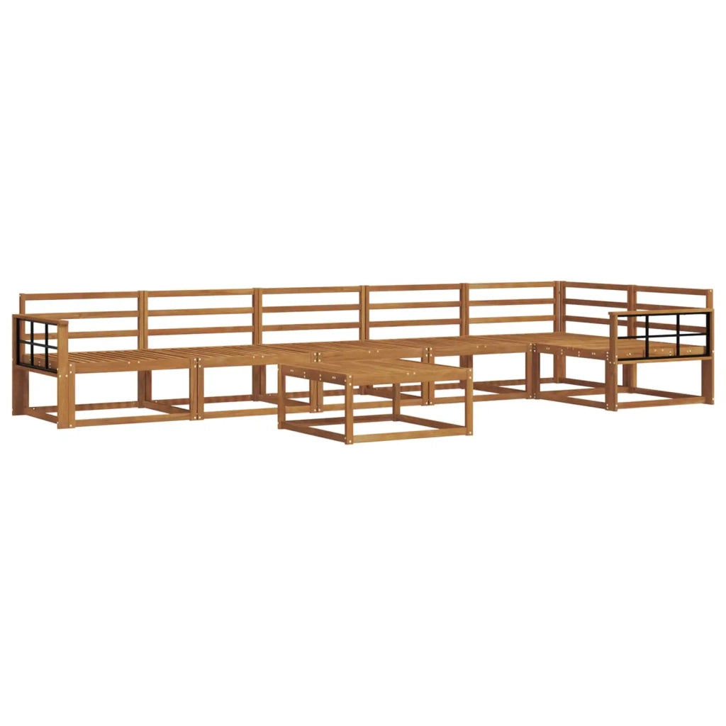 Set di divani da esterno 7 pcs Naturale 3367692