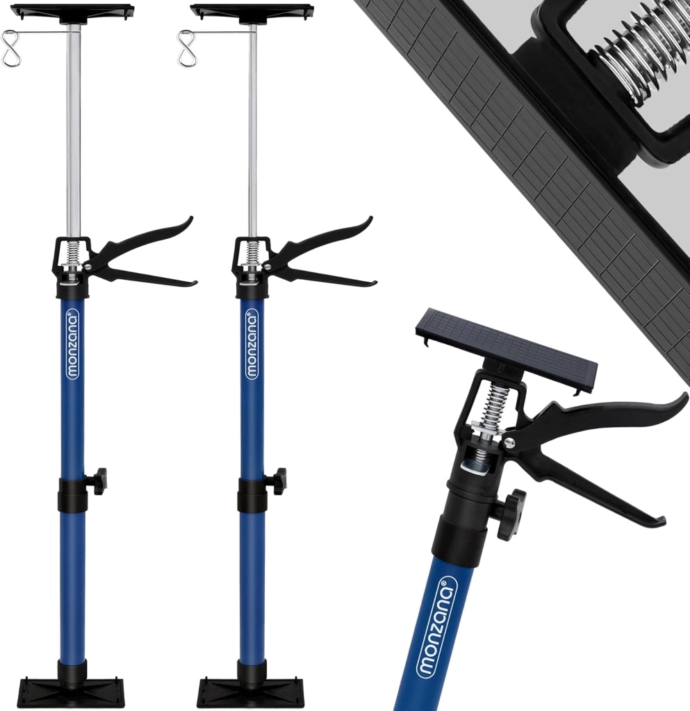 Supporto a Soffitto Set da 2 Regolabile da 115 a 290 centimetri Carico Massimo 30 chili Morsetto Telaio Parete