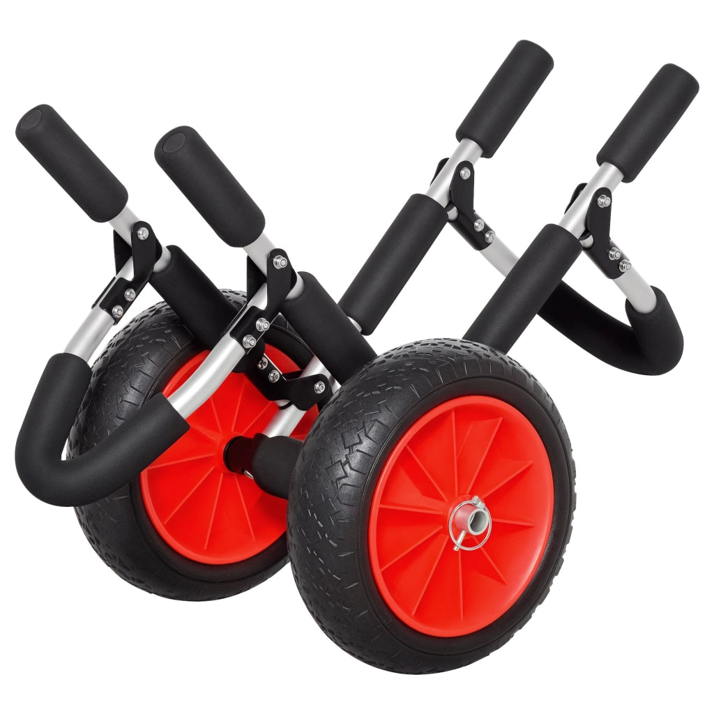 Carrello pieghevole per tavole da surf e kayak ¨C zephmum ¨C nero, alluminio, 45 kg