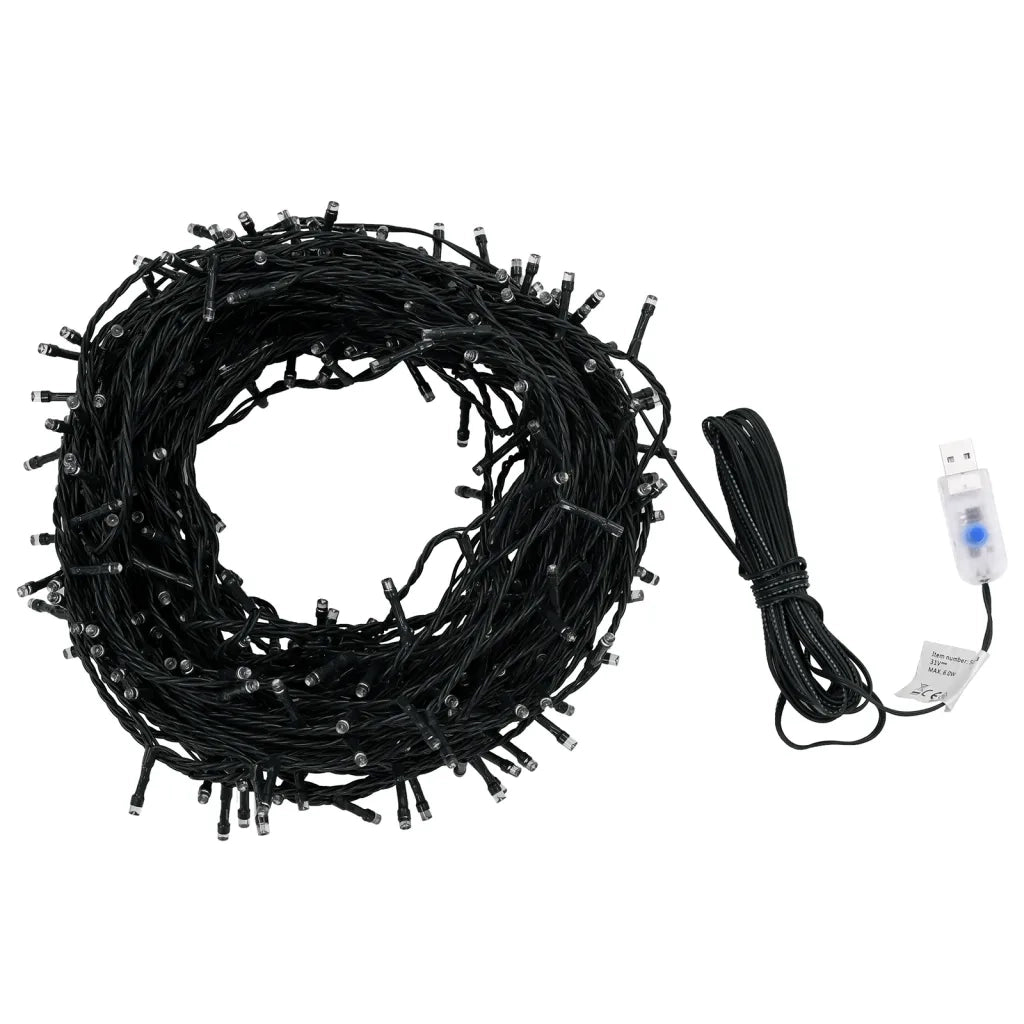 Stringa di Luci LED Interno Esterno 400 LED 40 m Bianco Freddo CFW3196296