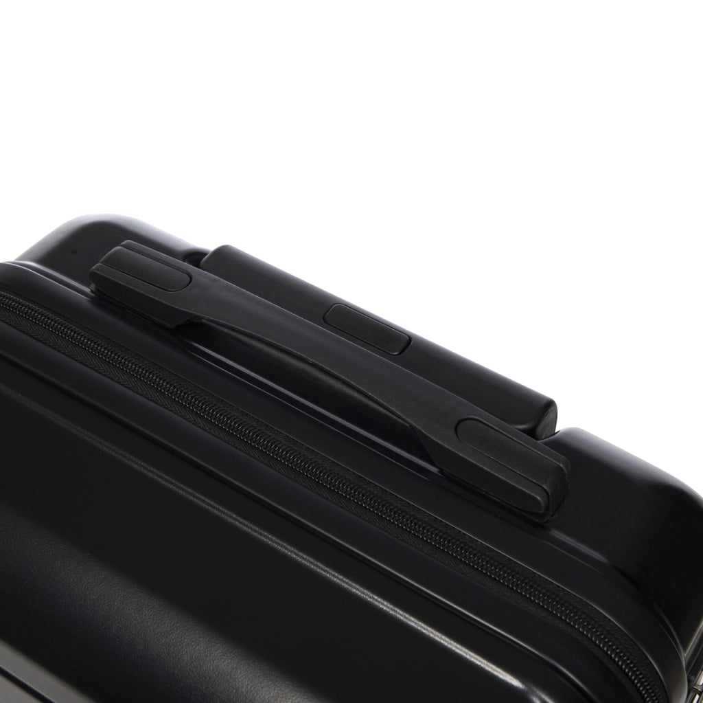 Set Valigie Rigide ABS 14" e 19" con Lucchetto a Combinazione e Beauty Case 14" Nero