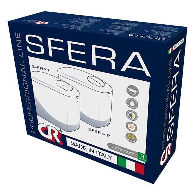 Cassetta di Scarico wc SFERA 1 Start/Stop rivestita con tubo e rubinetto - CR