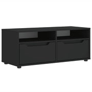 Mobile TV con ampio spazio di archiviazione a parete 100 x 40 x 38 cm in legno ingegnerizzato nero 02_0058334