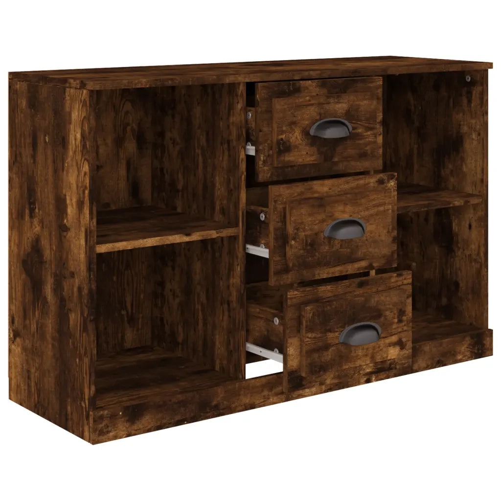 Credenza Rovere Fumo 104,5x35,5x67,5 cm in Legno Multistratocod mxl 129845