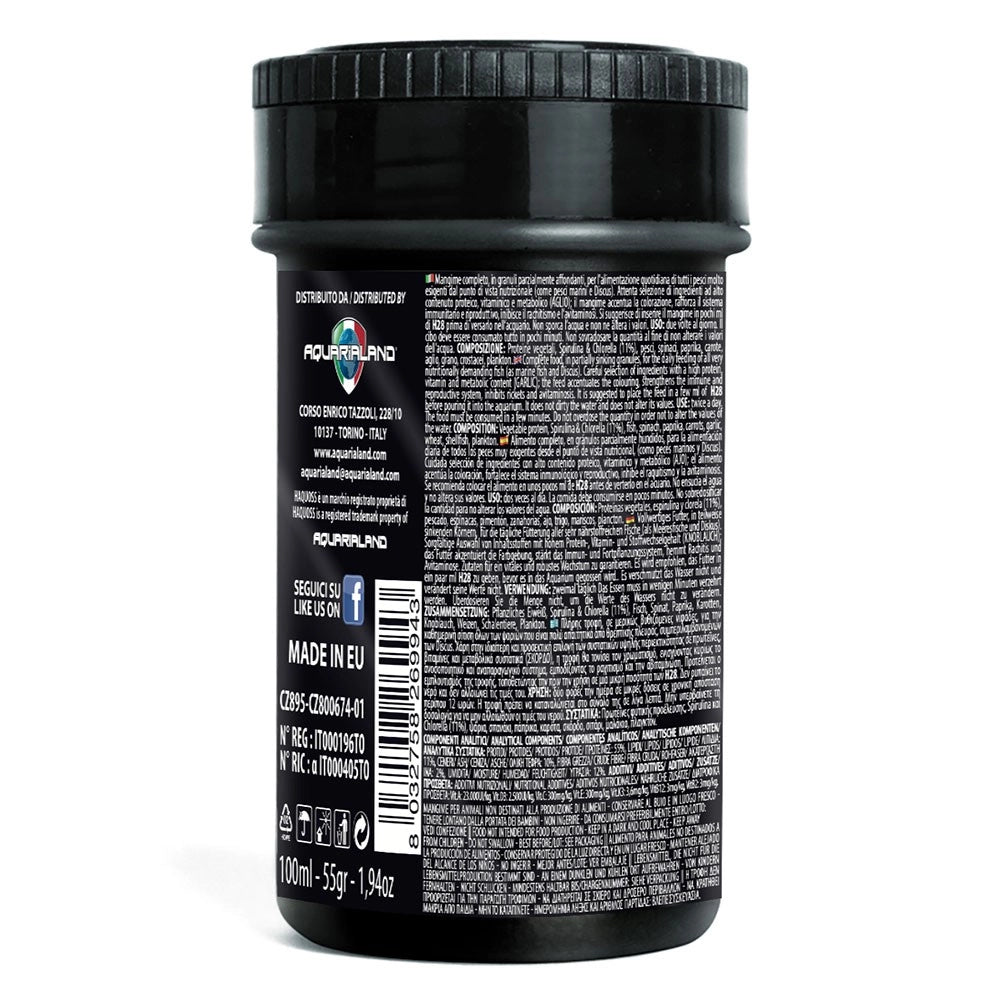 Haquoss Allium Gran - mangime in granuli per Discus con aggiunta di aglio Formato: 100 ml