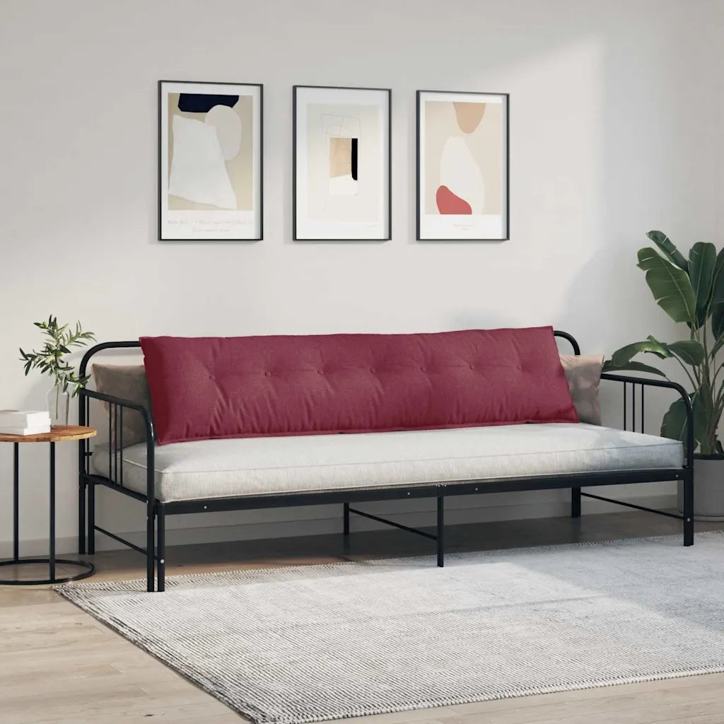 Cuscino per Schiena Rosso Vino 200 x 19 x 50 cm Tessuto 42014962
