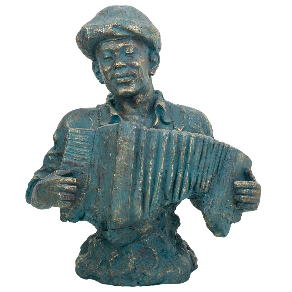 Decoro figura musicista 51,5x30x62,5h