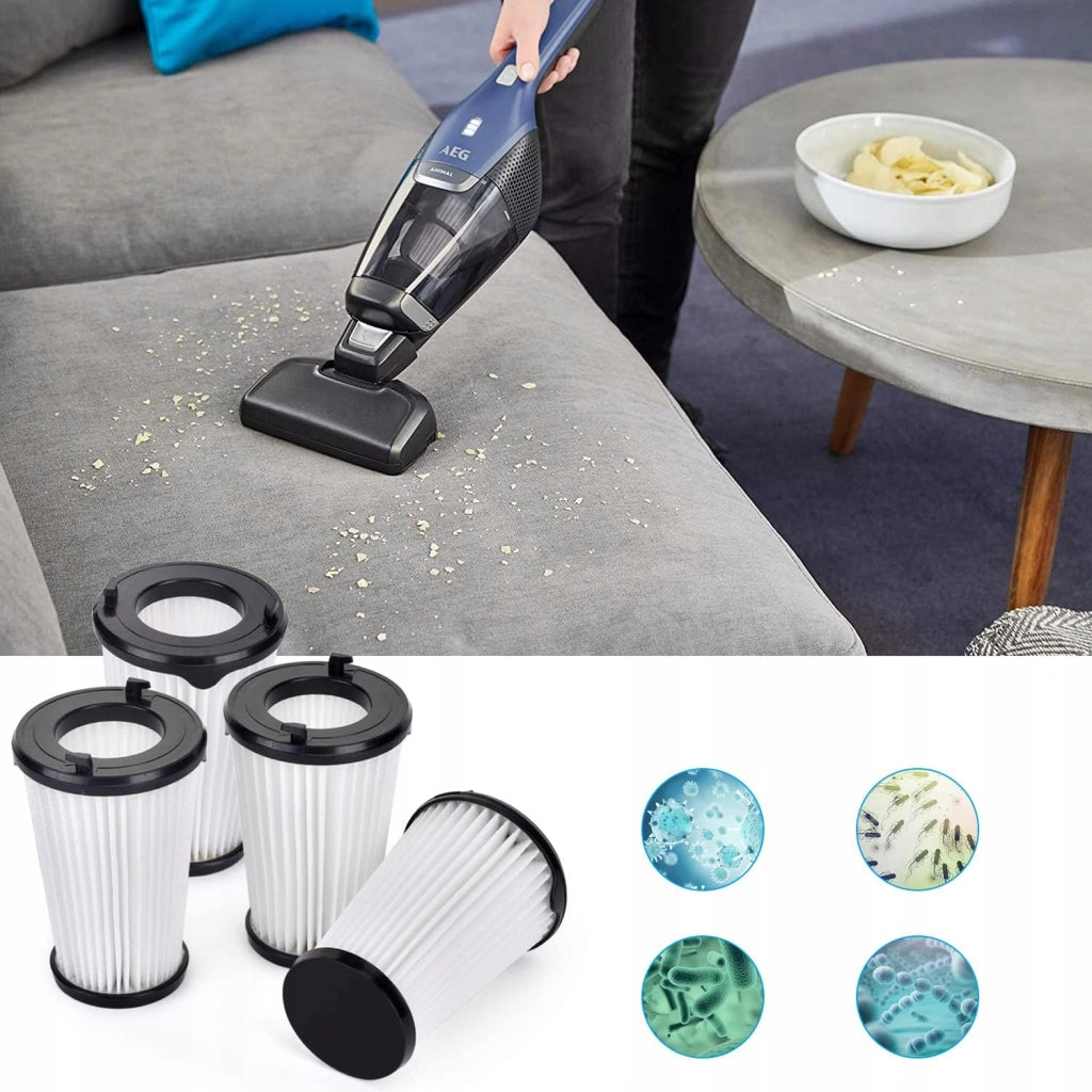 Filtro di Ricambio EF150 per Aspirapolvere compatibile con Electrolux Ergorapido e AEG – Set di 6, Lavabile, Alta Durata