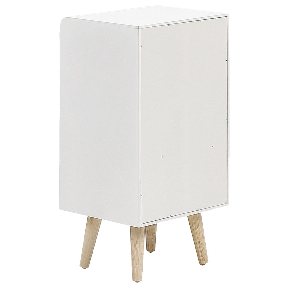 Comodino Bianco Legno Chiaro 1 Cassetto Per Bambini