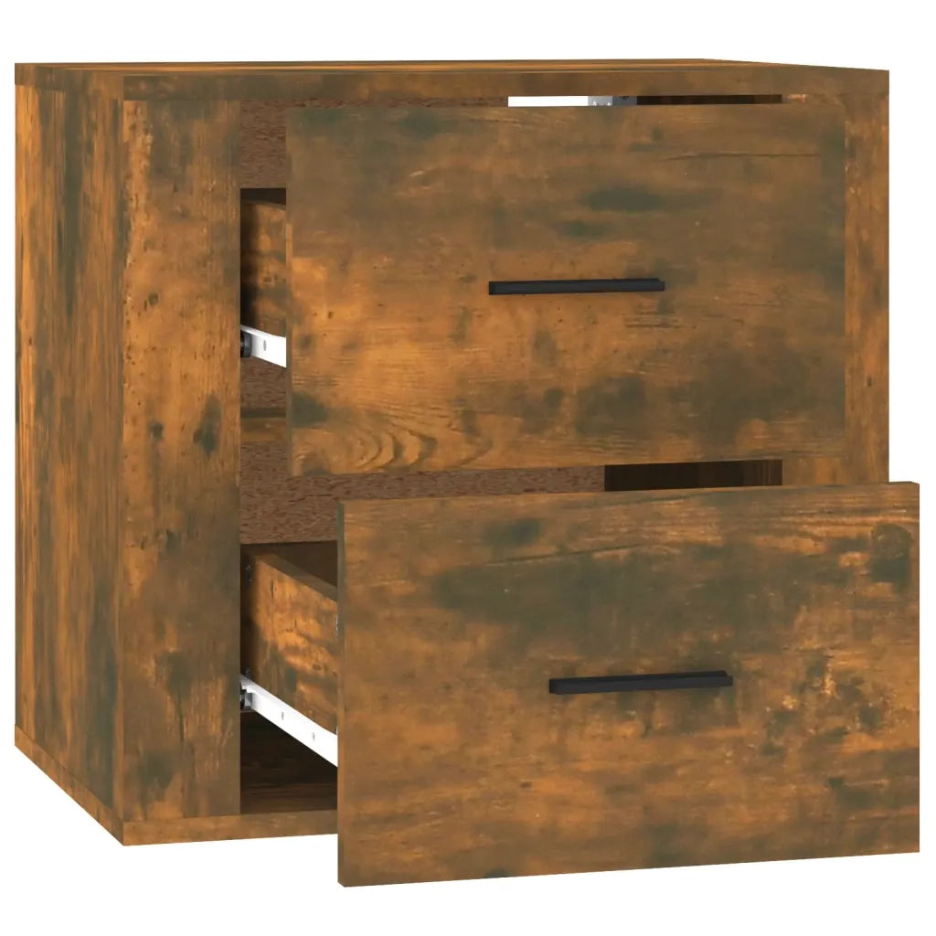 Comodino a Muro Rovere Fumo 50x36x47 cm 816861